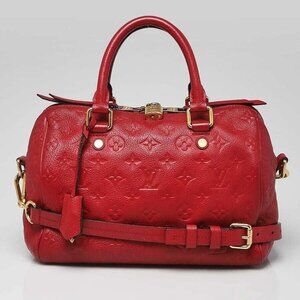 Louis Vuitton Cherry Monogram Empreinte Leather Speedy 25 Bandouliere Bag